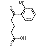 结构式 CAS# 124576-25-6, 5-(2-溴苯基)-5-氧代戊酸