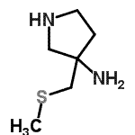 CAS#: 125033-05-8， 3-[(Methylsulfanyl)Methyl]-3-Pyrrolidinamine