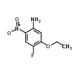 结构式 CAS# 125163-13-5, 5-乙氧基-4-氟-2-硝基苯胺