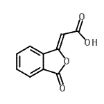 CAS 登录号：125213-45-8， (2Z)-(3-氧代-2-苯并呋喃-1(3H)-亚基)乙酸