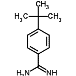structure of CAS# 125772-42-1, 4-(2-Methyl-2-Propanyl)Benzenecarboximidamide;4-tert-Butyl-benzamidine
