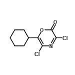 CAS#: 125849-99-2， 3,5-Dichloro-6-Cyclohexyl-2H-1,4-Oxazin-2-One