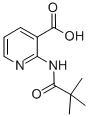 结构式 CAS# 125867-25-6, 2-[(2,2-二甲基-1-氧代丙基)氨基]-3-吡啶羧酸