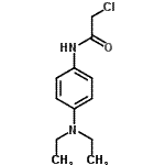 structure of CAS# 125983-31-5, 2-Chloro-N-[4-(Diethylamino)Phenyl]Acetamide;2-chloro-N-(4-(diethylamino)phenyl)acetamide;2-chloro-<wbr>N-(4-chlo<wbr>ro-1,1-di<wbr>oxidotetr<wbr>ahydrothi<wbr>en-3-yl)a<wbr>cetamide;2-Chloro-N-(4-diethylamino-phenyl)-acetamide