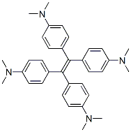 结构式 CAS# 1261-86-5, 四[4-(二甲基氨基)苯基]乙烯
