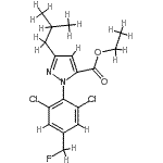 CAS#: 126100-06-9， Ethyl 1-[2,6-Dichloro-4-(Fluoromethyl)Phenyl]-3-Isobutyl-1H-Pyrazole-5-Carboxylate