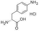 结构式 CAS# 126257-07-6, 4-氨基-D-苯基丙氨酸盐酸盐