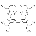 结构式 CAS# 126320-56-7, 2,2',2'',2'''-(1,4,8,11-四氮杂环十四烷-1,4,8,11-四基)四(N,N-二乙基乙酰胺)