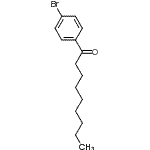 结构式 CAS# 126334-26-7, 1-(4-溴苯基)-1-壬酮