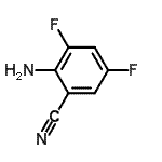 结构式 CAS# 126674-94-0, 2-氨基-3,5-二氟苯甲腈