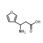CAS 登录号：127024-32-2， 3-氨基-3-(3-呋喃基)丙酸