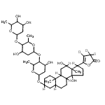structure of CAS# 127299-95-0, 12,14-Dihydroxy-17-[5-Oxo(<Sup>2</Sup>H<Sub>3</Sub>)-4,5-Dihydro-2-Furanyl]Androstan-3-Yl 2,6-Dideoxyhexopyranosyl-(1->4)-2,6-Dideoxyhexopyranosyl-(1->4)-2,6-Dideoxyhexopyranoside;12,14-Dihydroxy-17-[5-oxo(<sup>2</sup>H<sub>3</sub>)-4,5-dihydr<wbr>o-2-furan<wbr>yl]andros<wbr>tan-3-yl <wbr>2,6-dideo<wbr>xyhexopyr<wbr>anosyl-(1<wbr>->4)-2<wbr>,6-dideox<wbr>yhexopyra<wbr>nosyl-(1-<wbr>>4)-2,<wbr>6-dideoxy<wbr>hexopyran<wbr>oside;2(3H)-Furanone-3,3,4-d<sub>3</sub>, 5-[3-[[O-<wbr>-2,6-dide<wbr>oxyhexopy<wbr>ranosyl-(<wbr>1->4)-<wbr>O--2,6-di<wbr>deoxyhexo<wbr>pyranosyl<wbr>-(1->4<wbr>)-2,6-did<wbr>eoxyhexop<wbr>yranosyl]<wbr>oxy]-12,1<wbr>4-dihydro<wbr>xyandrost<wbr>an-17-yl]-;Digoxin-d3