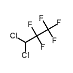 structure of CAS# 127564-92-5, 3,3-Dichloro-1,1,1,2,2-Pentafluoropropane;HCFC 225ca;1,1-Dichloro-2,2,3,3,3-pentafluoropropane;1,1-Dichloro-2,2,3,3,3-pentafluoropropane (HCFC-225ca/cb/aa)