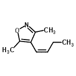 CAS 登录号：128035-77-8， 4-[(1Z)-1-丁烯-1-基]-3,5-二甲基-1,2-恶唑