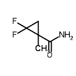 CAS#: 128230-75-1， 2,2-Difluoro-1-Methylcyclopropanecarboxamide