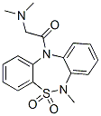 CAS#: 128377-70-8， 6-Methyl-6,11-dihydro-11-((N,N-dimethylamino)acetyl)dibenzo(c,f)-(1,2,5)-thiadiazepine 5,5-dioxide