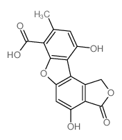 CAS#: 129-65-7， 4,10-Dihydroxy-8-Methyl-3-Oxo-1H-[2]Benzoxolo[6,7-b][1]Benzoxole-7-Carboxylic Acid
