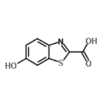 structure of CAS# 129058-50-0, 6-Hydroxy-1,3-Benzothiazole-2-Carboxylic Acid;2-Benzothiazolecarboxylicacid,6-hydroxy-(9CI);6-hydroxybenzo[d]thiazole-2-carboxylic acid