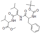 CAS#: 129229-16-9， Methyl 3-Methyl-2-[[(E)-4-Methyl-2-[[2-[(2-Methylpropan-2-Yl)Oxycarbonylamino]-3-Phenylpropanoyl]Amino]Pent-2-Enoyl]Amino]Butanoate