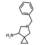结构式 CAS# 129306-07-6, 5-苄基-5-氮杂螺[2.4]庚烷-7-胺