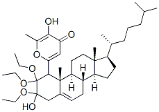 CAS#: 129706-54-3， 2-(2-(2-(((3beta)-Cholest-5-en-3-yl)oxy)ethoxy)ethoxy)ethyl 4-O-alpha-D-glucopyranosyl-beta-D-glucopyranoside