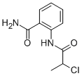 结构式 CAS# 129768-48-5, 2-[[(2S)-2-氯丙酰基]氨基]苯甲酰胺