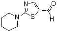 structure of CAS# 129865-52-7, 2-Piperidin-1-Yl-1,3-Thiazole-5-Carbaldehyde;2-(1-Piperidyl)Thiazole-5-Carbaldehyde;2-(1-Piperidyl)-5-Thiazolecarboxaldehyde;2-Piperidinothiazole-5-Carbaldehyde