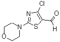 结构式 CAS# 129880-84-8, 4-氯-2-(4-吗啉基)-5-噻唑甲醛
