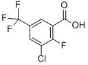 structure of CAS# 129931-45-9, 3-Chloro-2-Fluoro-5-(Trifluoromethyl)Benzoic Acid;Zinc02382178