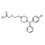 CAS#: 130018-76-7， (2-{4-[(S)-(4-Chlorophenyl)(Phenyl)Methyl]-1-Piperazinyl}Ethoxy)Acetic Acid