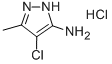 CAS#: 130128-49-3， 4-Chloro-5-Methyl-1H-Pyrazol-3-Amine Hydrochloride (1:1)