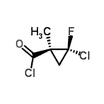 CAS#: 130340-16-8， (1S,2R)-2-Chloro-2-Fluoro-1-Methylcyclopropanecarbonyl Chloride