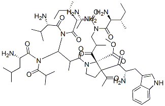 CAS#: 130517-75-8， Acetyl-Tryptophyl-Isoleucyl-Alanyl-Aminoisobutyryl-Isoleucyl-Valyl-Aminoisobutyryl-Leucyl-Aminoisobutyryl-Proline Methyl Ester