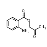 结构式 CAS# 130627-09-7, 2-氧代丙基2-氨基苯甲酸酯