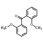 structure of CAS# 13102-33-5, Bis(2-Methoxyphenyl)Methanone;2,2'-Dimethoxybenzophenone;Bis(2-anisyl) ketone;Bis(2-methoxyphenyl)methanone