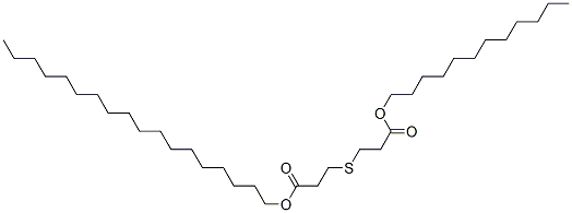 structure of CAS# 13103-52-1, Octadecyl 3-[[3-(Dodecyloxy)-3-Oxopropyl]Thio]Propionate;Octadecyl 3-(3-Dodecoxy-3-Oxo-Propyl)Sulfanylpropanoate;3-[(3-Dodecoxy-3-Oxopropyl)Thio]Propanoic Acid Octadecyl Ester;3-[(3-Keto-3-Lauryloxy-Propyl)Thio]Propionic Acid Stearyl Ester