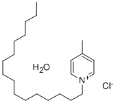 结构式 CAS# 13106-53-1, 1-N-十六烷基-4-甲基吡啶鎓氯化物水合物
