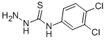 structure of CAS# 13124-09-9, 2-(3,4-Dichlorophenyl)-Hydrazinecarbothioamide;10T-0017;Zinc00069311;2-(3,4-Dichlorophenyl)Hydrazine-1-Carbothioamide