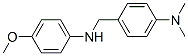 structure of CAS# 13159-99-4, N-[4-(Dimethylamino)Benzyl]-N-(4-Methoxyphenyl)Amine;4-[[(4-Methoxyphenyl)Amino]Methyl]-N,N-Dimethyl-Aniline;(4-Dimethylaminobenzyl)-(4-Methoxyphenyl)Amine;Oprea1_016005
