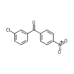 structure of CAS# 131822-44-1, (3-Chlorophenyl)(4-Nitrophenyl)Methanone;3-Chloro-4'-nitrobenzophenone