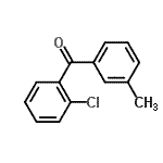 structure of CAS# 131822-46-3, (2-Chlorophenyl)(3-Methylphenyl)Methanone;2-Chloro-3'-methylbenzophenone