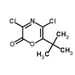 CAS#: 131882-01-4， 3,5-Dichloro-6-(2-Methyl-2-Propanyl)-2H-1,4-Oxazin-2-One