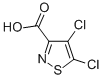 structure of CAS# 131947-13-2, 4,5-Dichloro-3-Isothiazolecarboxylic Acid;4,5-DICHLOROISOTHIAZOLE-3-CARBOXYLIC ACID;4,5-Dichloro-Isothiazol-3-Carboxylic Acid