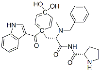 CAS#: 131948-41-9， (2S)-N-[(2S)-3-[4,4-Dihydroxy-1-(1H-Indole-3-Carbonyl)-1-Cyclohex-2-Enyl]-2-(Methyl-(Phenylmethyl)Amino)Propanoyl]Pyrrolidine-2-Carboxamide