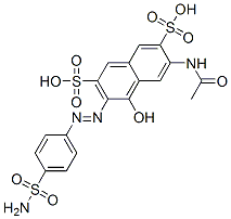 CAS#: 132-38-7， Disodium (3Z)-6-Acetamido-4-Oxo-3-[(4-Sulfamoylphenyl)Hydrazinylidene]Naphthalene-2,7-Disulfonate