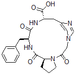 CAS#: 132235-85-9， Cyclic(3-1)-1-(carboxymethyl)prolyl-phenylalanyl-histidinamide