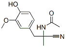 CAS#: 13232-83-2， N-[1-Cyano-2-(4-Hydroxy-3-Methoxyphenyl)-1-Methylethyl]Acetamide