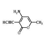 CAS#: 132334-33-9， 4-Amino-3-Ethynyl-6-Methyl-2H-Pyran-2-One