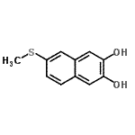 CAS#: 132425-78-6， 6-(Methylsulfanyl)-2,3-Naphthalenediol