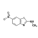 structure of CAS# 132509-67-2, N-Methyl-6-Nitro-1,3-Benzothiazol-2-Amine;N-methyl-6-nitrobenzo[d]thiazol-2-amine
